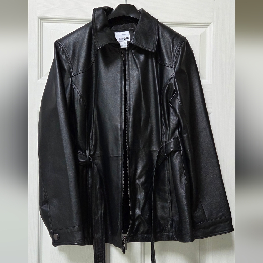 East 5th Women's Black Leather Jacket